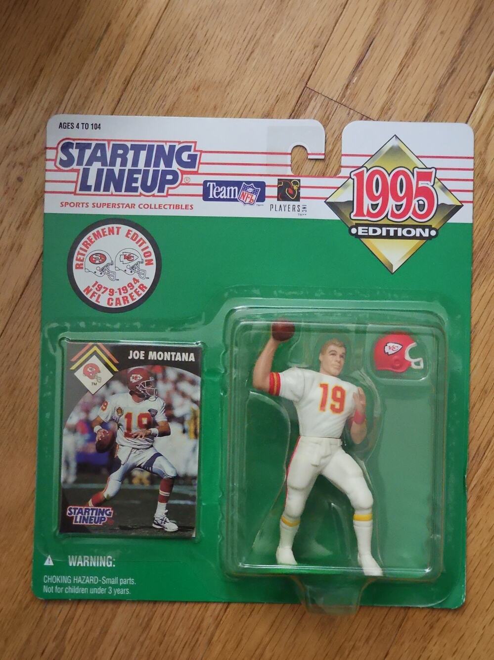 Joe Montana Chiefs Kenner Starting Lineup 1995 Retirement Edition Figure New NIB